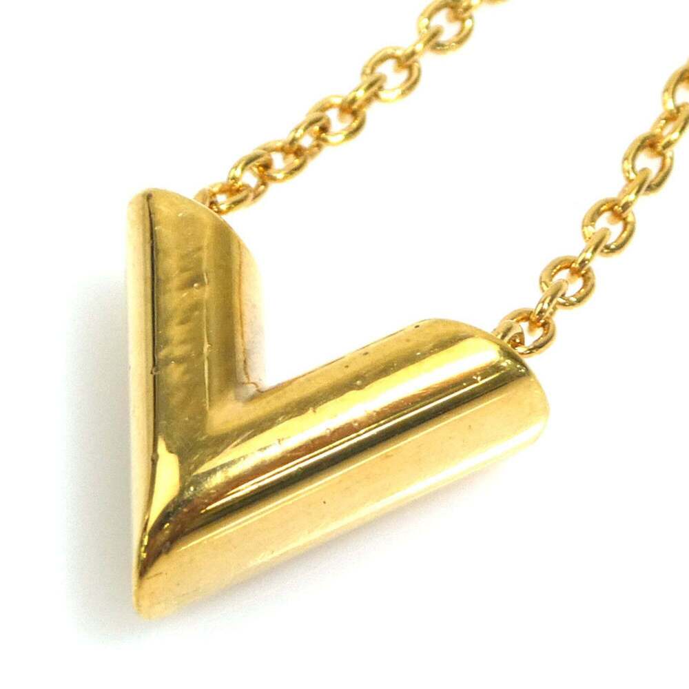LOUIS VUITTON Gold Necklace - Picture 4 of 11